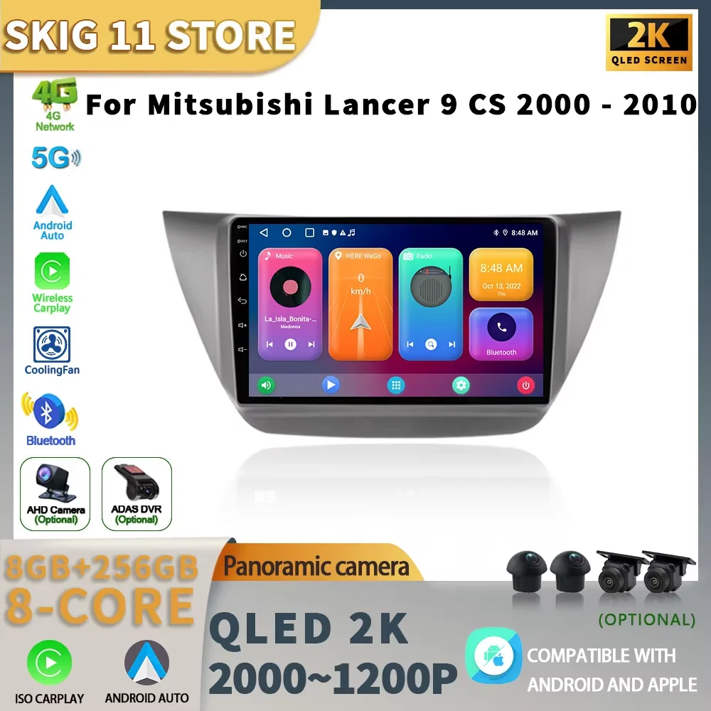 Автомобильный радиоприемник мультимедийный плеер навигация беспроводной BT CarPlay