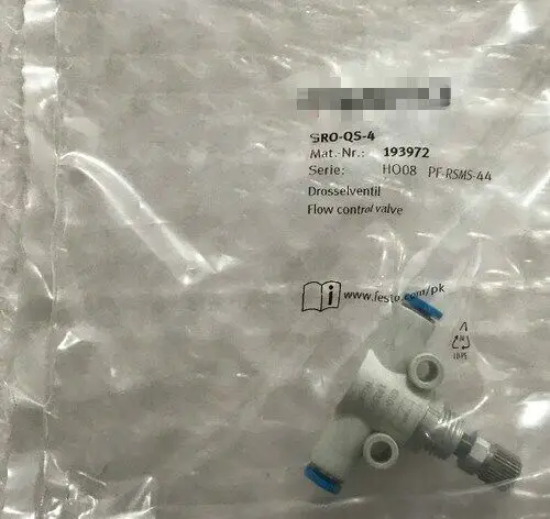 

1PC FESTO GRO-QS-4 193972 Throttle Valve GROQS4 New