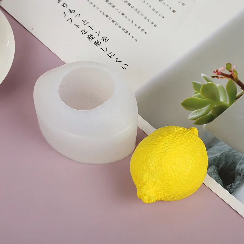 Имитация лимона фрукты прямая Ароматизированная свеча DIY материал маффины