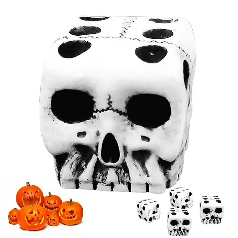 

1/5 шт., набор игральных костей с черепом