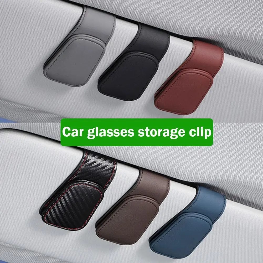 

Universal Car Auto Sun Visor Glasses Box Sunglasses Stand Card Pen Eyeglasses Holder Accessories Fastener Case Clip Car Tic L5R7