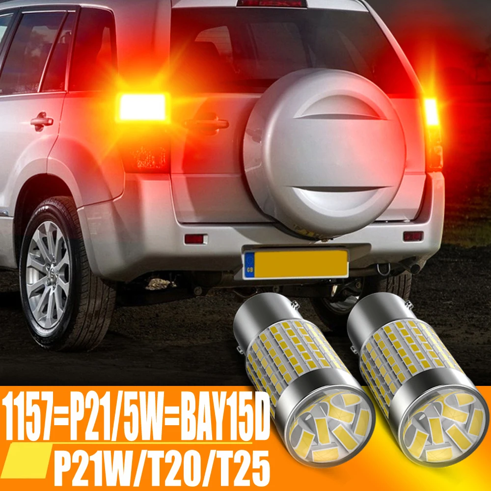 

2x P21W BA15S светодиодный Canbus 1156 BAY15D 1157 P21/5W светодиодный bulb 7443 12V Автомобильные фары 6500K, белые стоп-сигналы, задняя фара DRL T20 T25