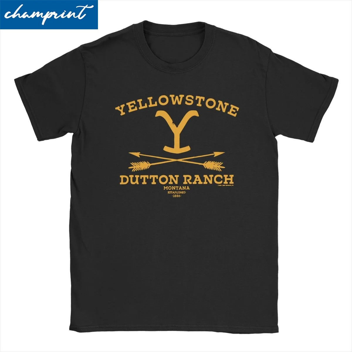 

Leisure Yellowsstone Dutton T-Shirts Men Women's Crewneck Cotton T Shirts Ranch Montana Short Sleeve Tee Shirt Gift Idea Tops