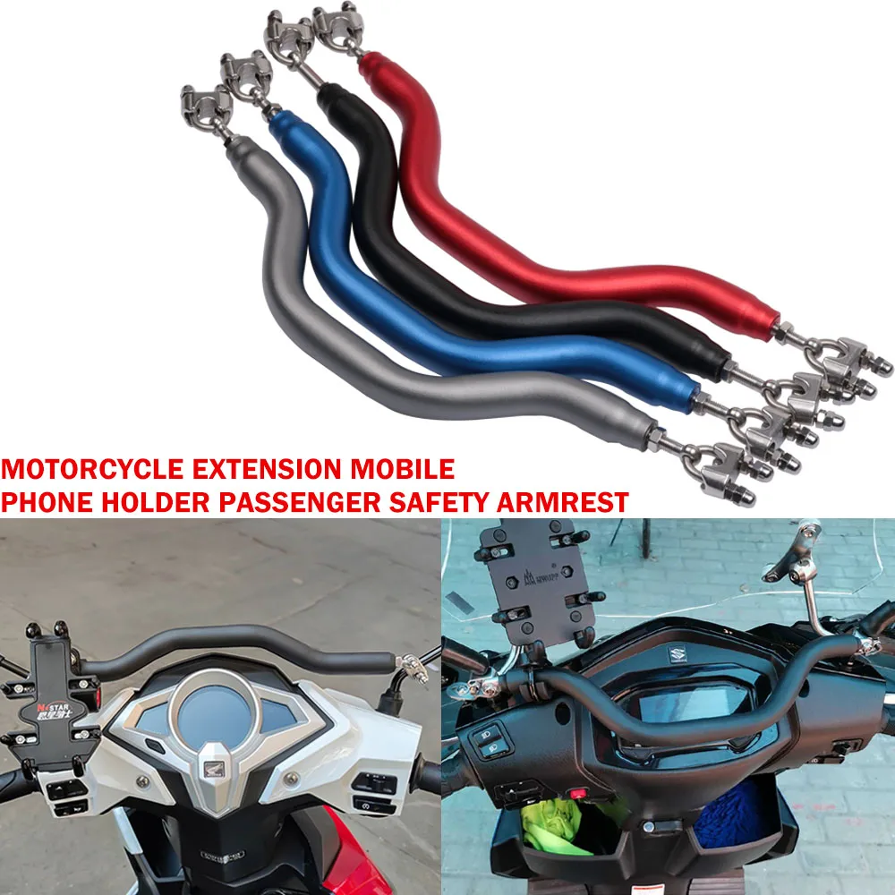 

Scooter Child Passenger Armrest Bar Mobile Phone Holder Handlebar for Vespa GTS GTV LX LXV Sprint 50 150 250 300 300I