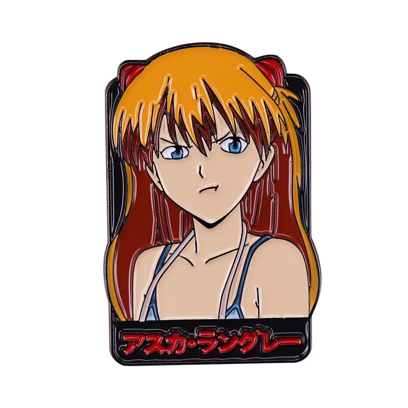 Аниме Евангелион заколки Asuka и Ayanami Рей значок классный Mecha EVA-01 Pin лацкан Kawaii