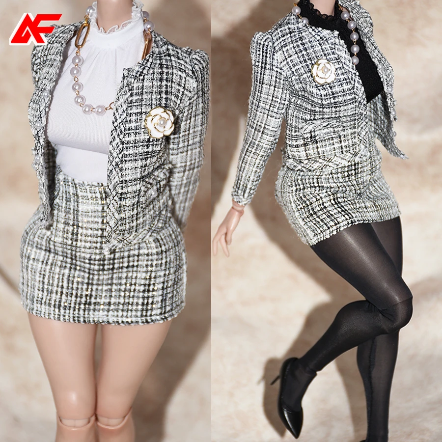 Масштаб 1/6 женский элегантный костюм пальто юбка подходит для 12 дюймов TBLeague PH JO