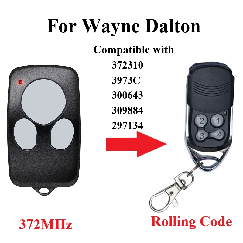 

For Wayne Dalton Garage Door Remote Control 372310 / 3973C 372MHz 300643 Gate Control Transmitter Opener