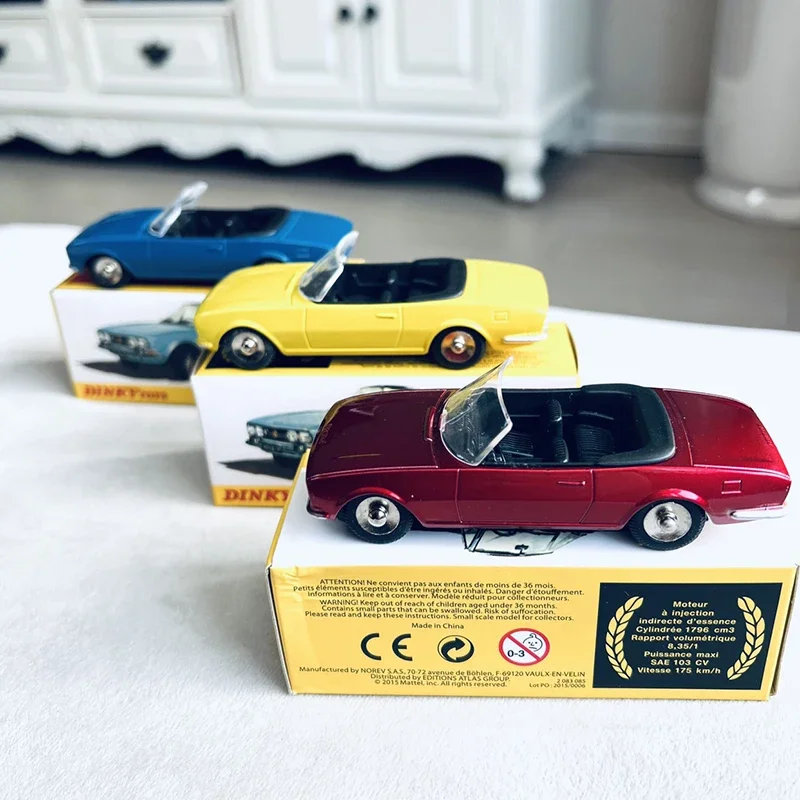 Фото Литой под давлением сплав 1/43 Dinky Cabriolet 504, трансформируемая модель спортивного автомобиля, металлический классический автомобиль, коллекция игрушек для взрослых №1