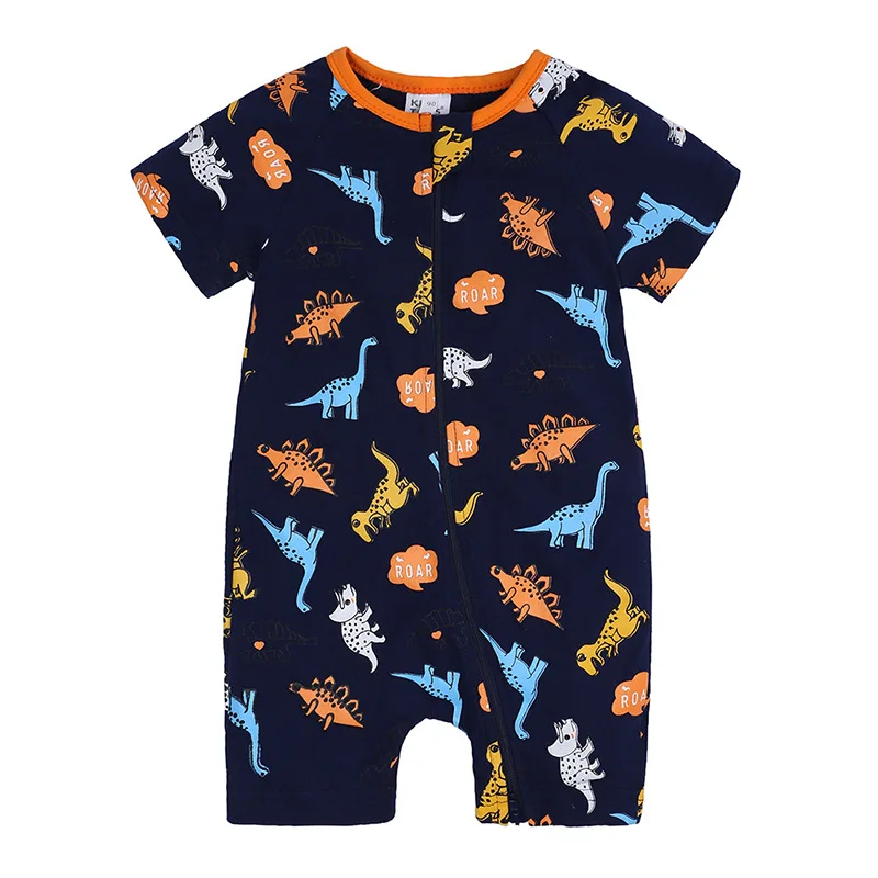 Baby Dinosaur Onesie Summer Pajamas for Kids Baby Rompers for Boys Newborn Infant Jumpsuit Clothing 0-24 Months Cartoon Clothes
