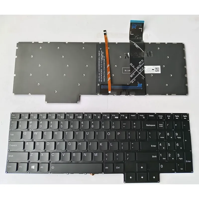 Фото Сменная клавиатура для Lenovo Legion 5-15IMH05H 15ARH055P 5P-15IMH05 15IMH05H, раскладка US/RU №3