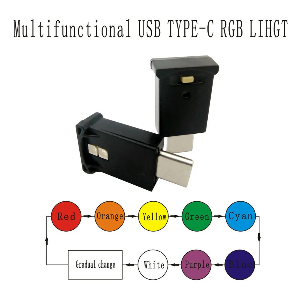

Type-C LED Lamp USB-C Interior Light Mini Neon Parts Accessories Ambient