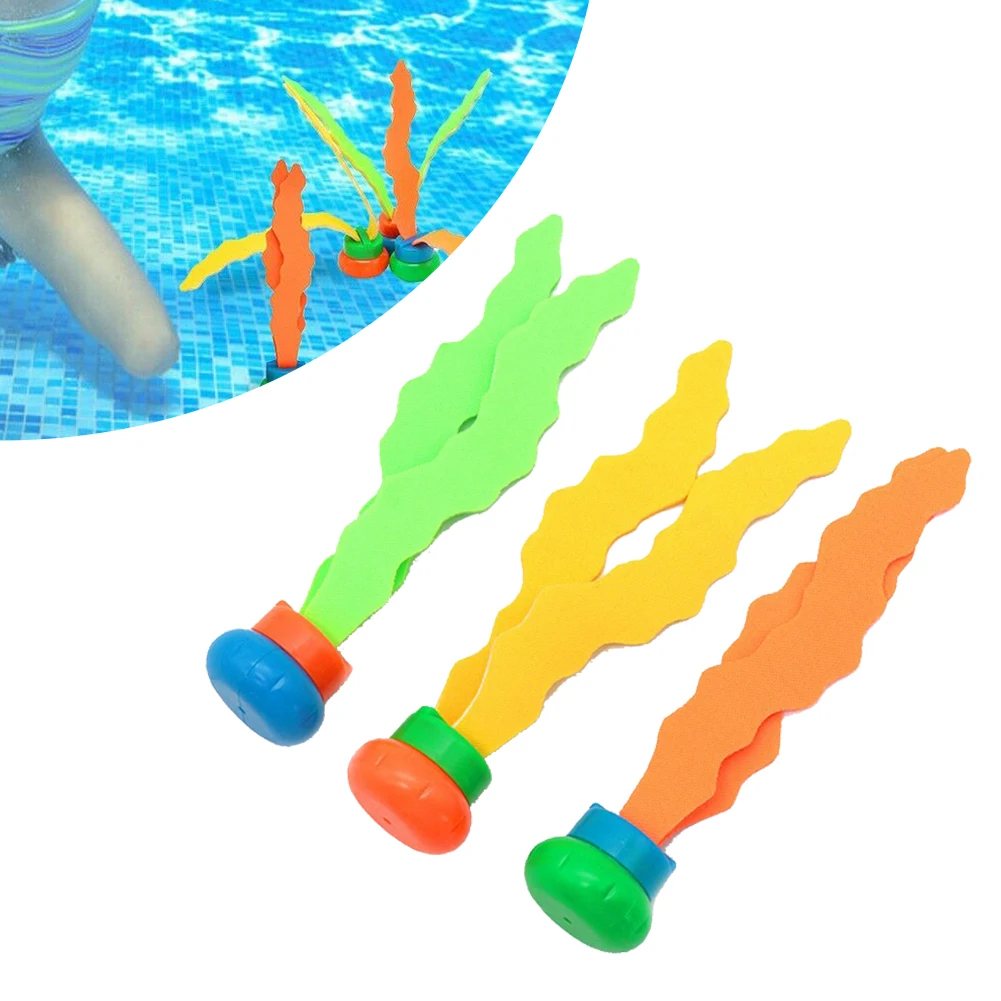 

3Pc Diving Grass Toys Children Swimming Rocket Throwing Water Funny Toys Diving Seaweed Pool Diving Game Children Underwater