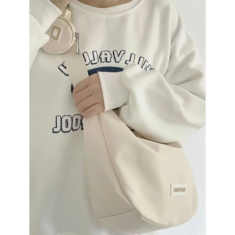 Shoulder Bag For Women 2023 Fashion Nylon Waterproof Canvas Bag Dumpling Bag Nylon Shoulder Bag Crossbody Bag Casual Handbag