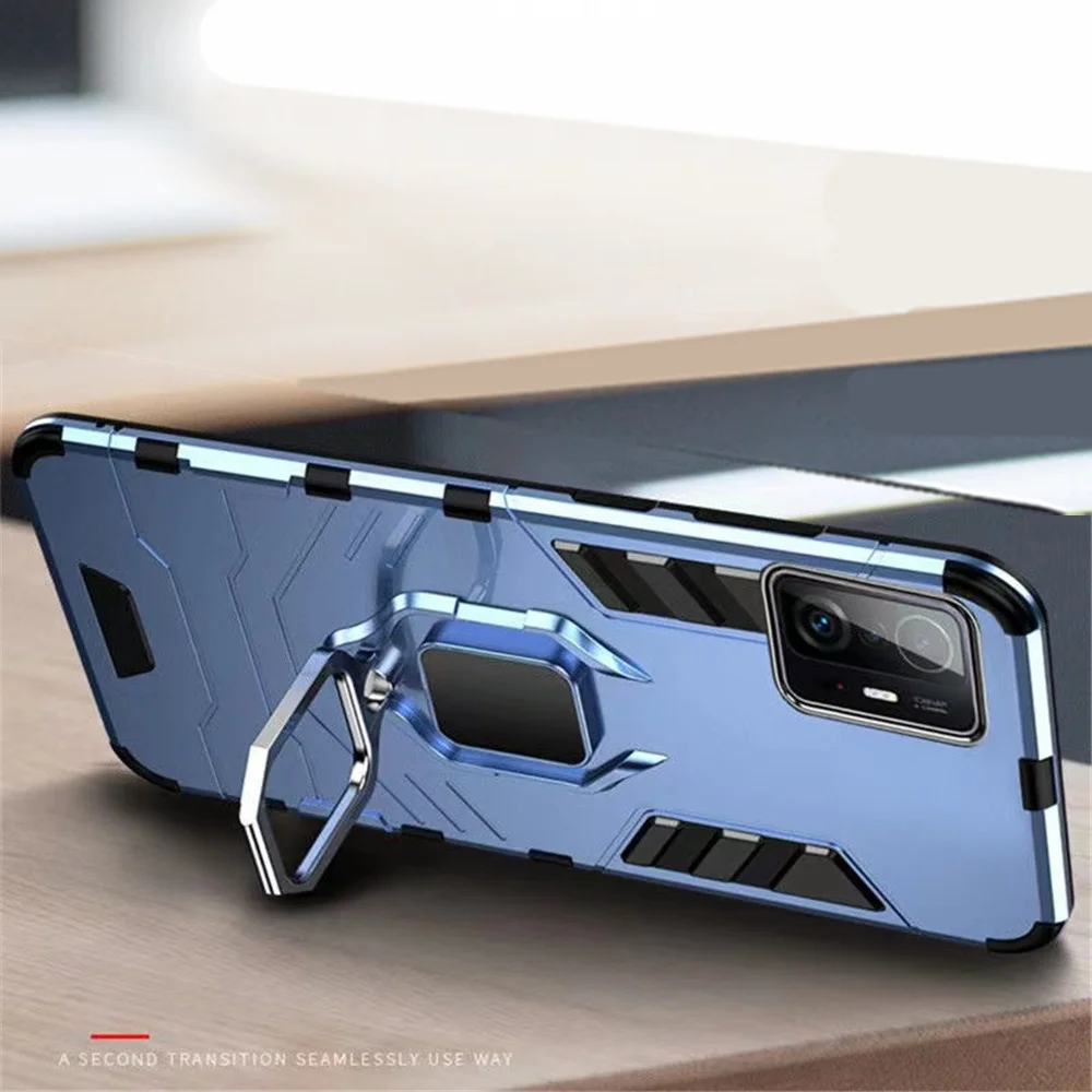 

11t pro For Xiaomi 11T Pro Case 11T 11TPro Shockproof Combo Ring Holder Cover For Xiaomi 11T Ultra 12X 12 Pro Mi 10 9T 8 Lite