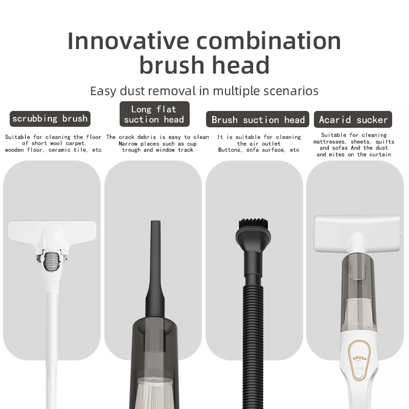 Пылесос бытовая беспроводная зарядка ручное всасывание клещей пылесос