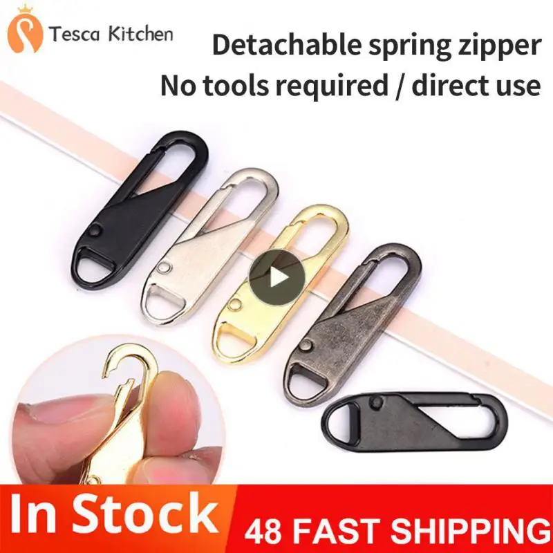 

Metal Zipper Head Removable Zipper Fixer Bag Shoes Zipper Head Repair Kit Craft Sewing Accessories