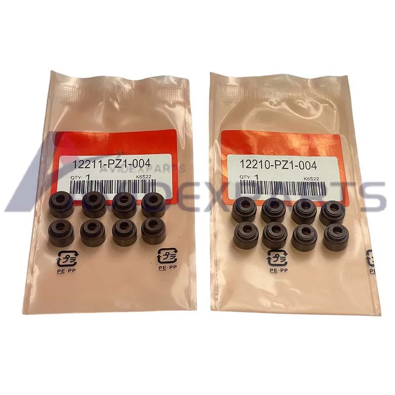 

16 шт. комплект сальников штока клапана 12210-PZ1-004 12211-PZ1-004 для Honda Civic Accord автомобильный сальник впускного и выпускного клапана