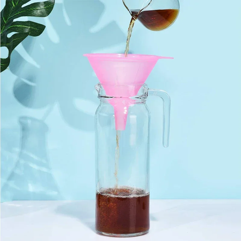 100 шт. мини-прозрачная пластиковая воронка маленький набор ворон для