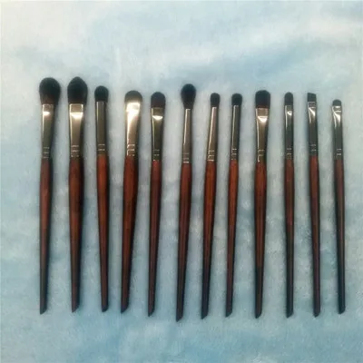 

12pcs/set Eye Shadow Makeup Brushes Set Natural Hair Wood Handle Blending Shader Highlighter Brush Make Up Tools brochas