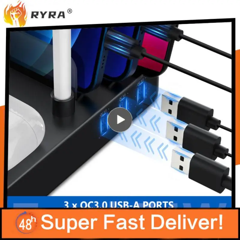 

Charging Dock Magnetic Watch Headset Chargers Quick Advanced Phone Holder Airpods Charge Stand 7-in-1 Induction Pad Qi