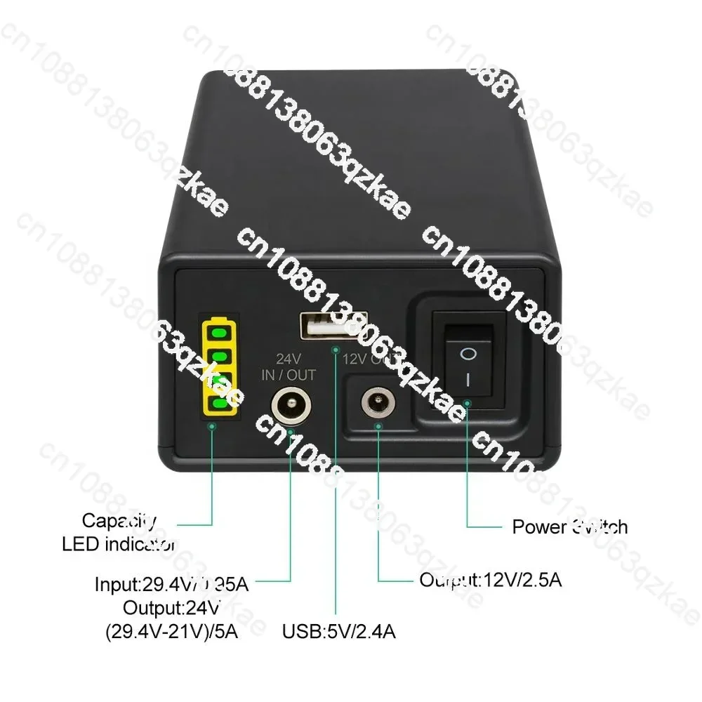 Портативный аккумуляторный блок питания 6200 мАч 24 В CPAP Портативная батарея