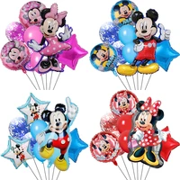 8pcsset mickey minnie mouse foil balloons kid birthday party decorations baby shower party balons kids girl toys girl gifts