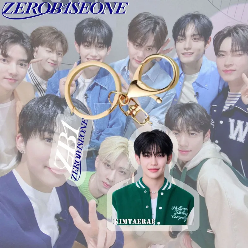 Kpop ZEROBASEONE новый акриловый брелок для ключей RICKY JIWOONG TAERAE MATTHEW YUJIN GYYUIN ZHANG HAO HANBIN GunWook