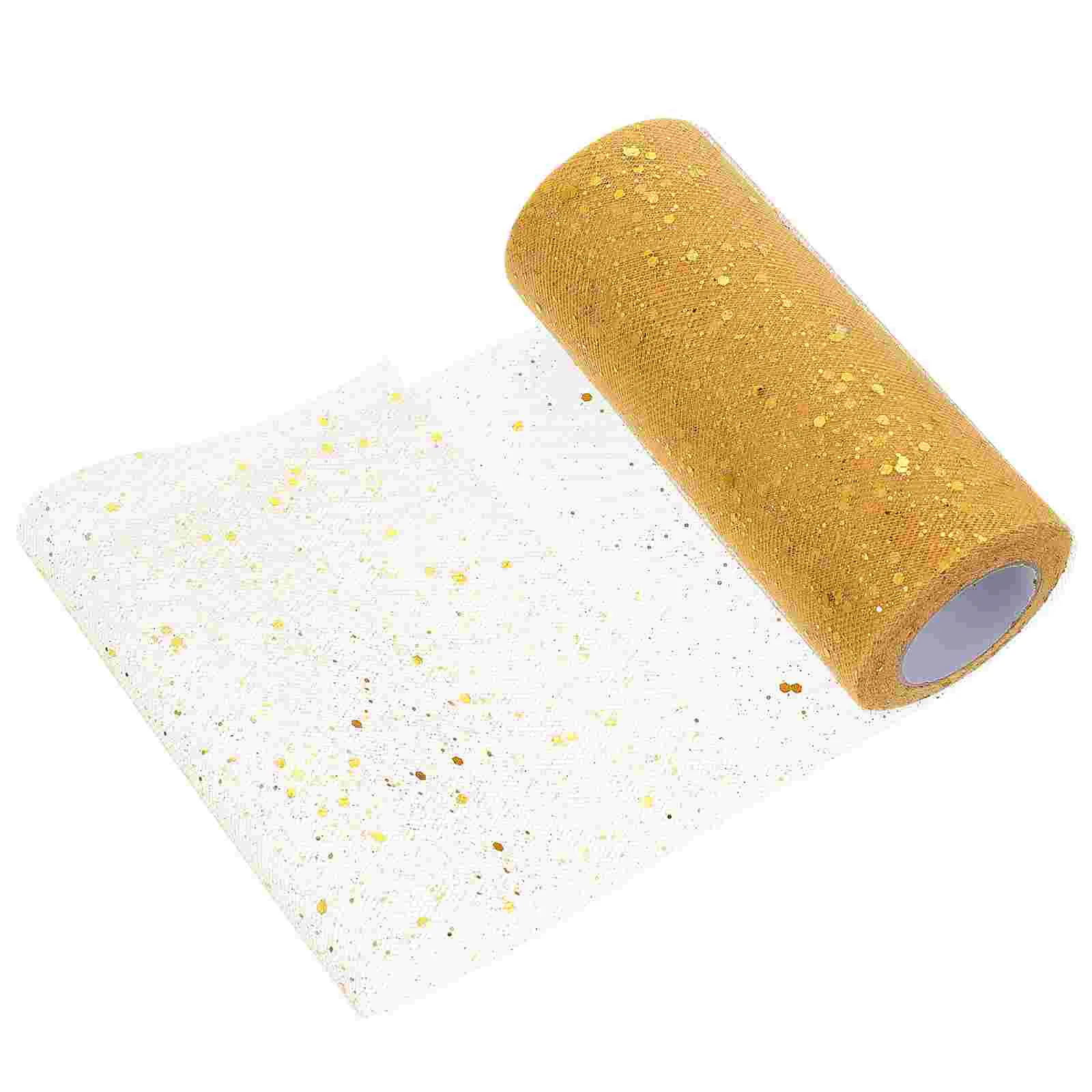 Пряжа для порошковой сетки белая лента букет цветов тюль ткань с блестками