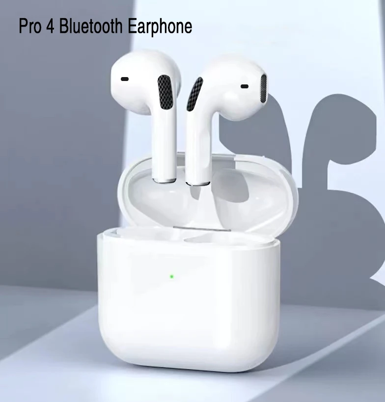 

Pro 4 TWS Bluetooth Headphone Wireless Earphones Earpoddings Microphone Handsfree Gaming Headset For Apple iPhone Xiaomi Huawei