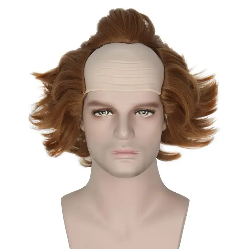 Фильм Стивен Кинг Это Пеннивайз Клоун Джокер Парик Косплей Коричневые Короткие