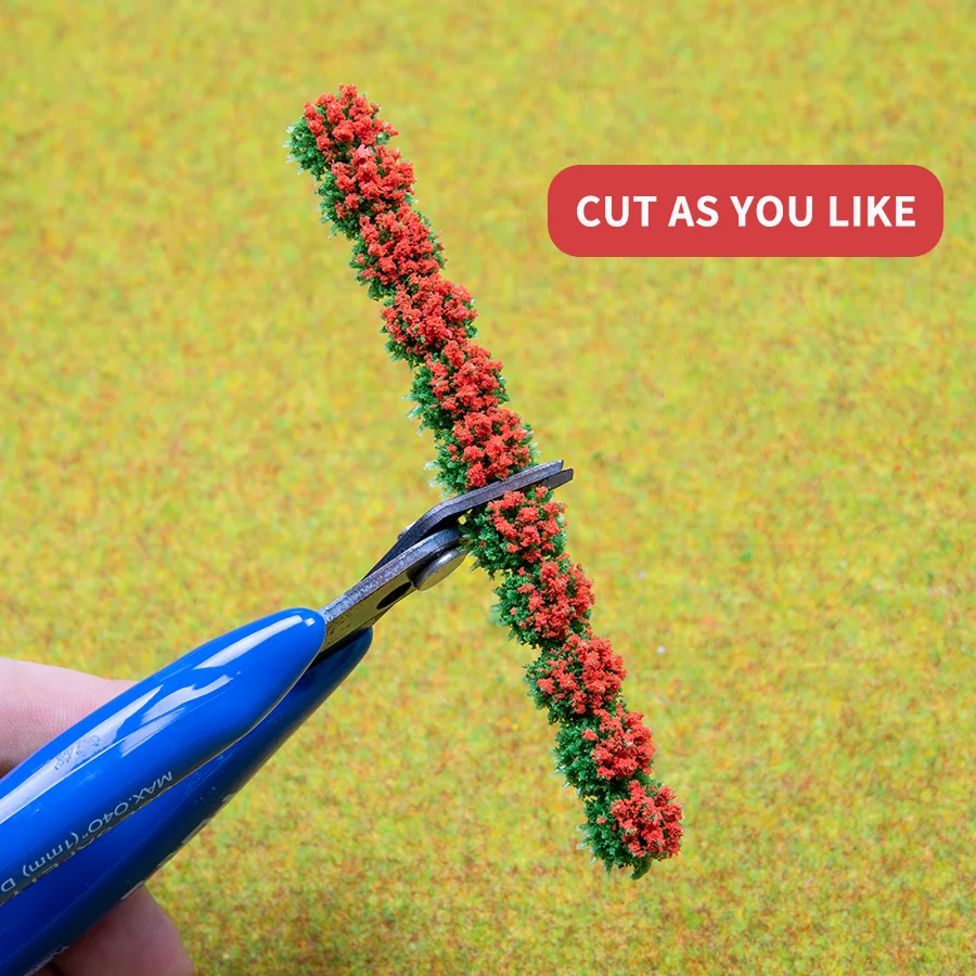 Имитация миниатюрной цветочной кластеры модель статического пучка травы