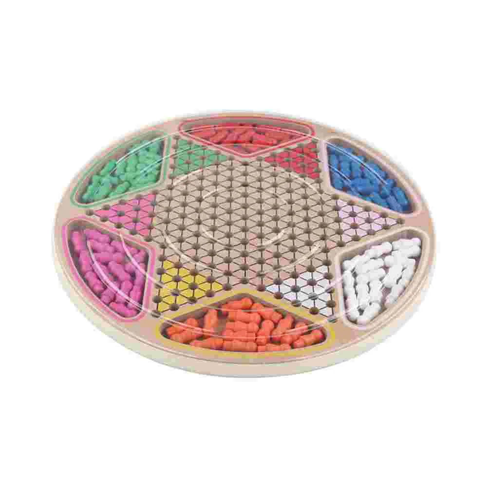 

Ludo Checkers Backgammon Parent-child Glass Chess Flying Family Game Wooden Desktop