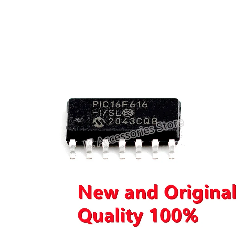 PIC16F616-I/SL Микроконтроллер Микросхема микроконтроллера SOP-14 абсолютно новый оригинал, 2 шт.