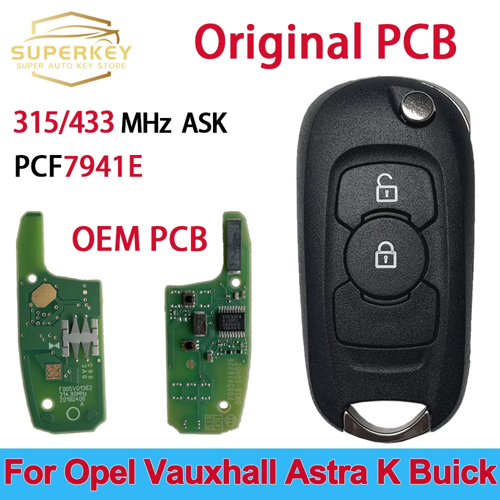 Оригинальная печатная плата SUPERKEY для Opel Astra K Vauxhall Buick Verano Excelle GT умный раскладной