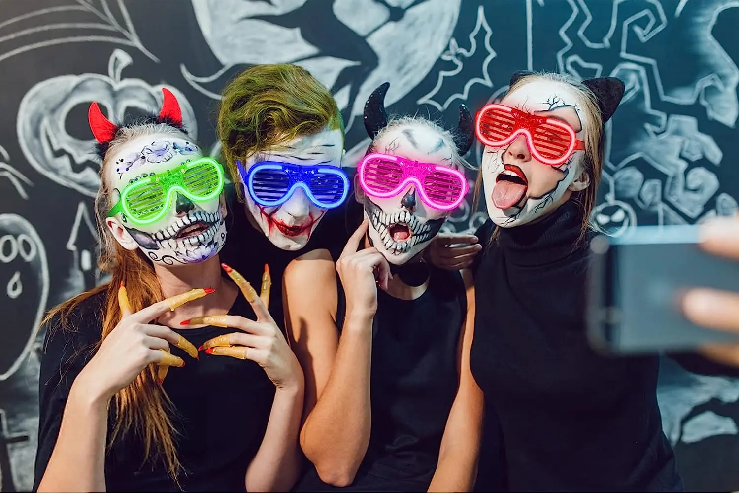 

5 Pcs Light Up Glasses, Easter Glow in the Dark Party Supplies, 5 Colors Led Stick Neon Sunglasses, Free Shipping