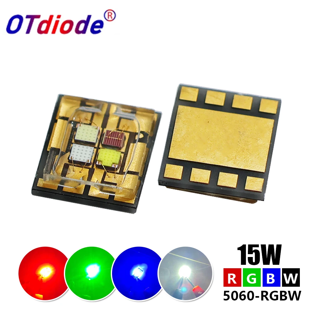 

10 шт. 15 Вт RGBW SMD 5060 LED фонарик OTdiode