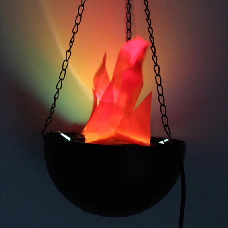 Lámpara LED de llama 3D de fuego falso, simulación divertida, decoración, brasero, fogata, para Halloween, realista, para fiesta, KTV, Bar