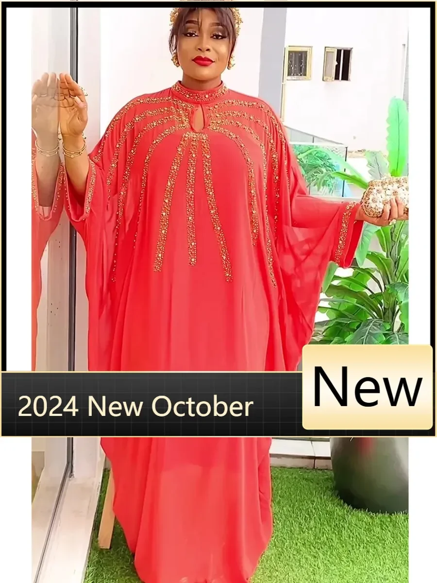 Африканские вечерние платья больших размеров для женщин шифоновый комплект Boubou