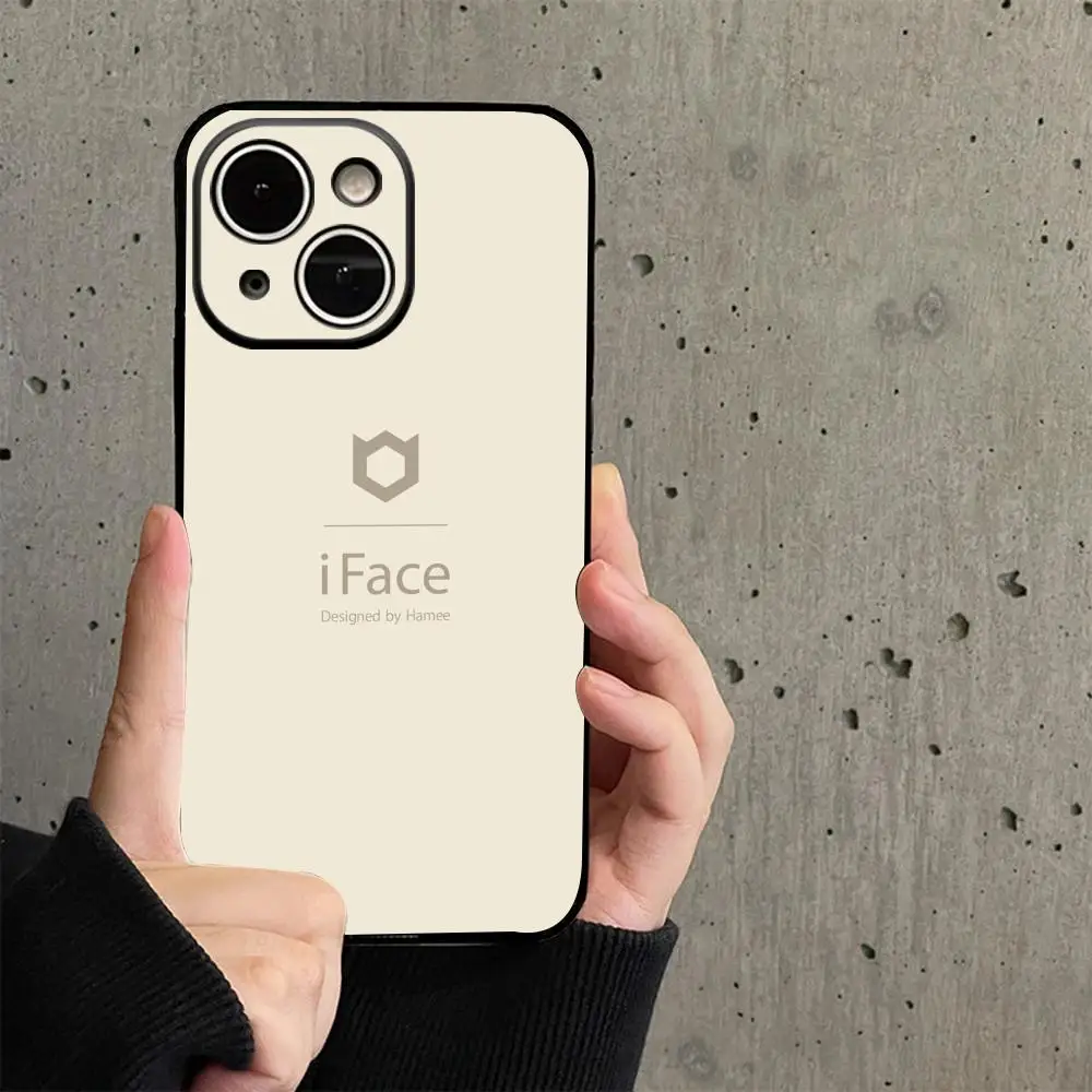 Фото Модный чехол с милым узором i-iFaceS для iPhone 17 16 15 14 13 12 Plus Mini Pro Max, мягкий черный противоударный чехол №2