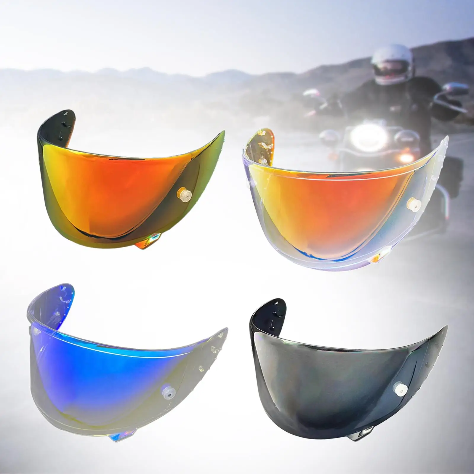 Мотоциклетный шлем легко устанавливается защита от царапин ветра на все лицо