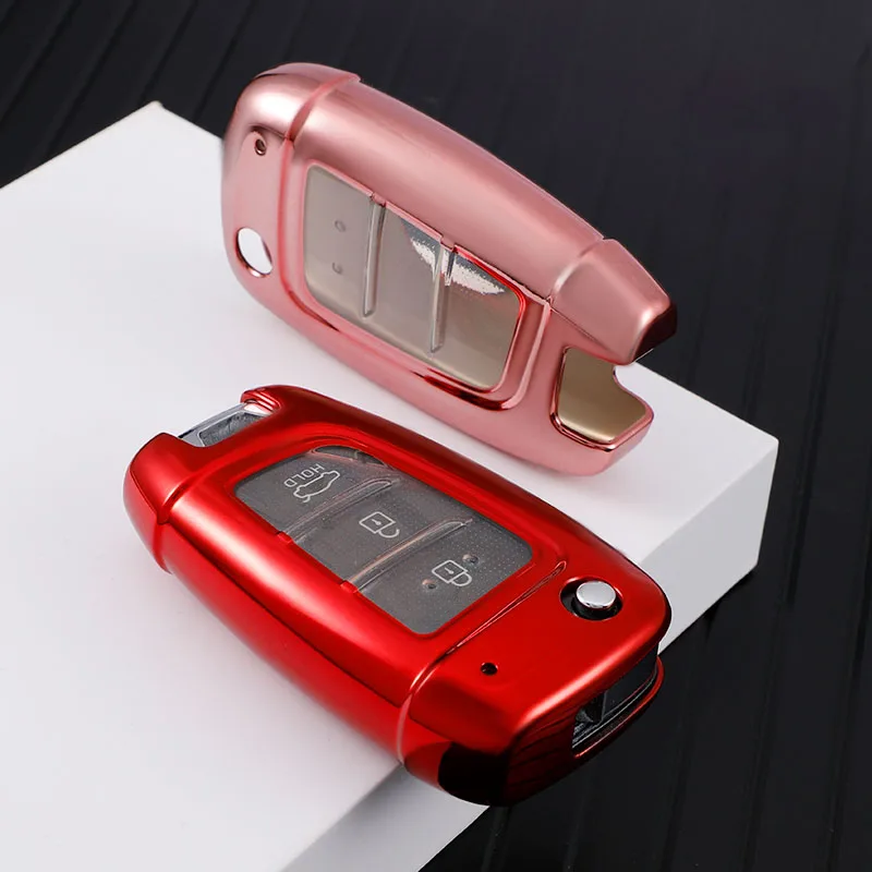 

TPU Car Key Cover For Hyundai Tucnson nx4 Elantra Kona VENUE Solaris Sonata Solarium Car Key Case Holder