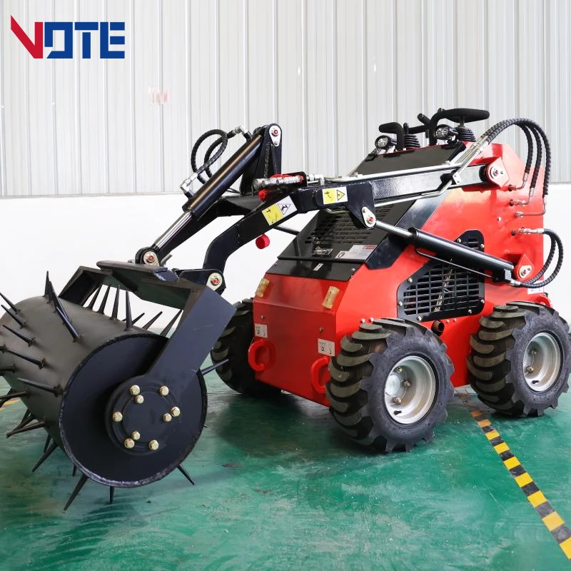 

23hp Gasoline Petrol Engine Rubber Crawler Mini Skid Steer Loader Lawn Ripper