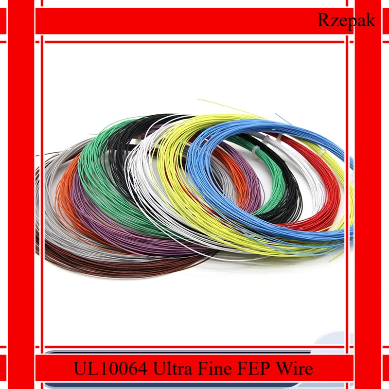 10 ~ 100 м UL10064 36AWG FEP провод ультратонкая медная линия 40/34/32/30/28/26 AWG ПТФЭ пластиковая