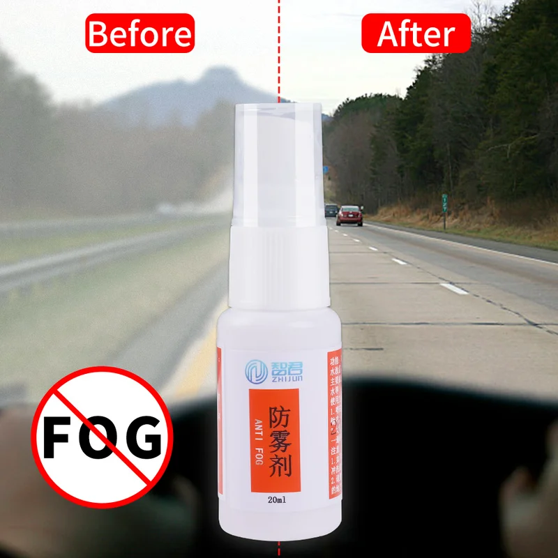 

20ML Car Glass Anti Fogging Agent Long-Lasting Automobile Window Defogging Rear View Mirror Flooding Rainproof Cleaning Agent