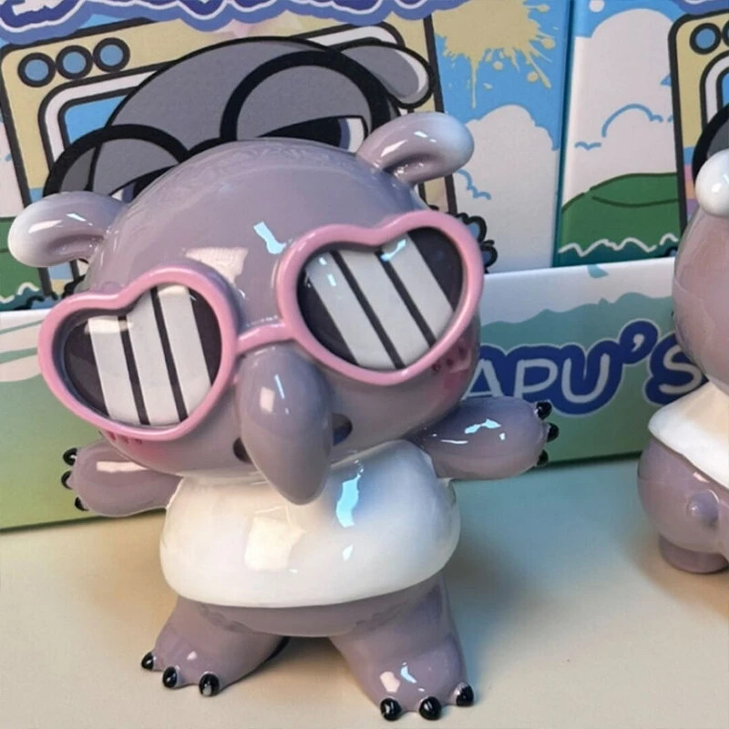Фото Коллекционная фигурка Tapus Little Mood Yimo Malayan Tapir Blind Box: милый эмодзи-талисман, модная игрушка-подарок для женщин, украшение для рабочего стола и автомобиля №2