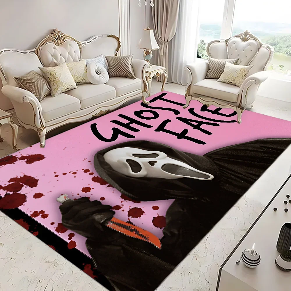 G-Ghostface H-Horror S-Scream Art Входной Коврик Противоскользящий Внутренний И Наружный