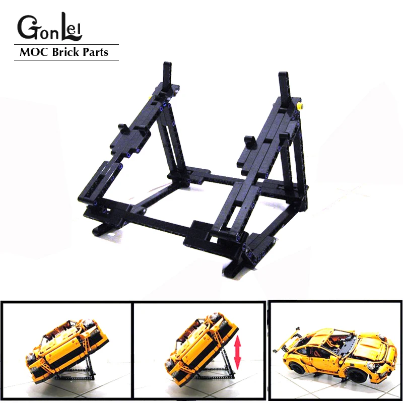 Новый технический конструктор MOC, Регулируемый боковой вертикальный стенд, набор деталей для 42056 строительных блоков, кирпичи, модели, выставочные стенды, игрушки «сделай сам»