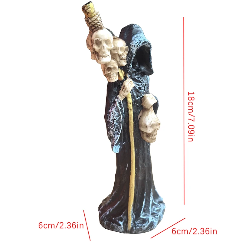 Декоративная статуэтка смерти Призрачный жнец с черепом статуя алтаря на