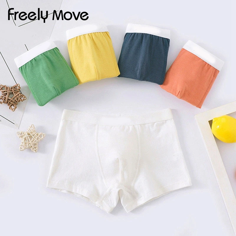 

Freely Move Children Underwear Boys Panties Cotton Boxers Children Underpants Briefs For Boy Shorts 5PCS Kids Underwear