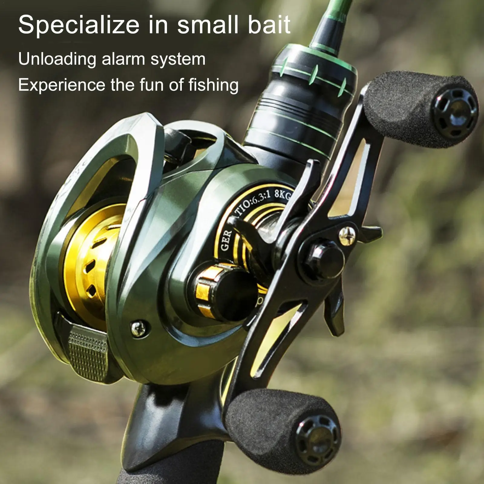 

Новая Рыболовная катушка, катушка для заброса приманки, высокая скорость 7,2: 1, максимальная тяга 8 кг, рыболовная катушка для микро-рыбы, кату...